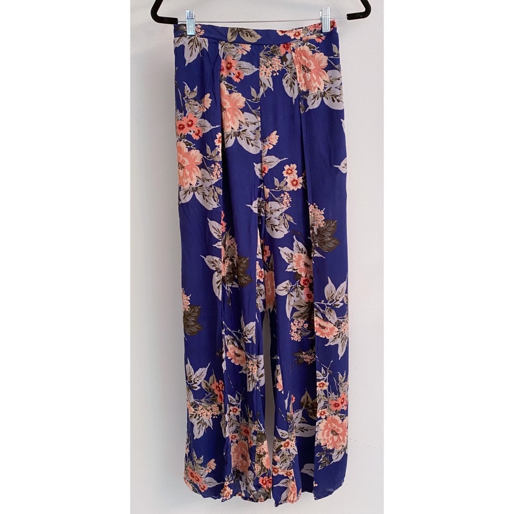 Charlotte Russe Floral Tulip Palazzo Pants